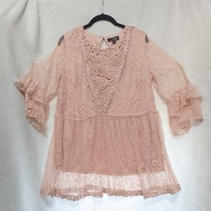 Susan Betro lace blouse. L.
